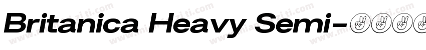 Britanica Heavy Semi字体转换